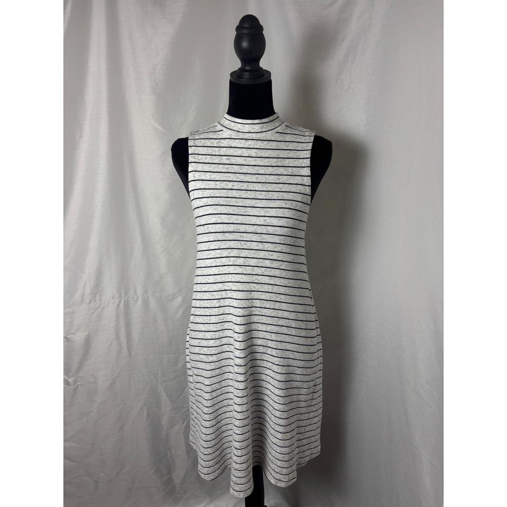 Harper Canyon Girls XL 14-16 Striped Mock Neck Rib Knit Sleeveless A-Line Dress